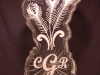 Peacock Fearthers with Monogram